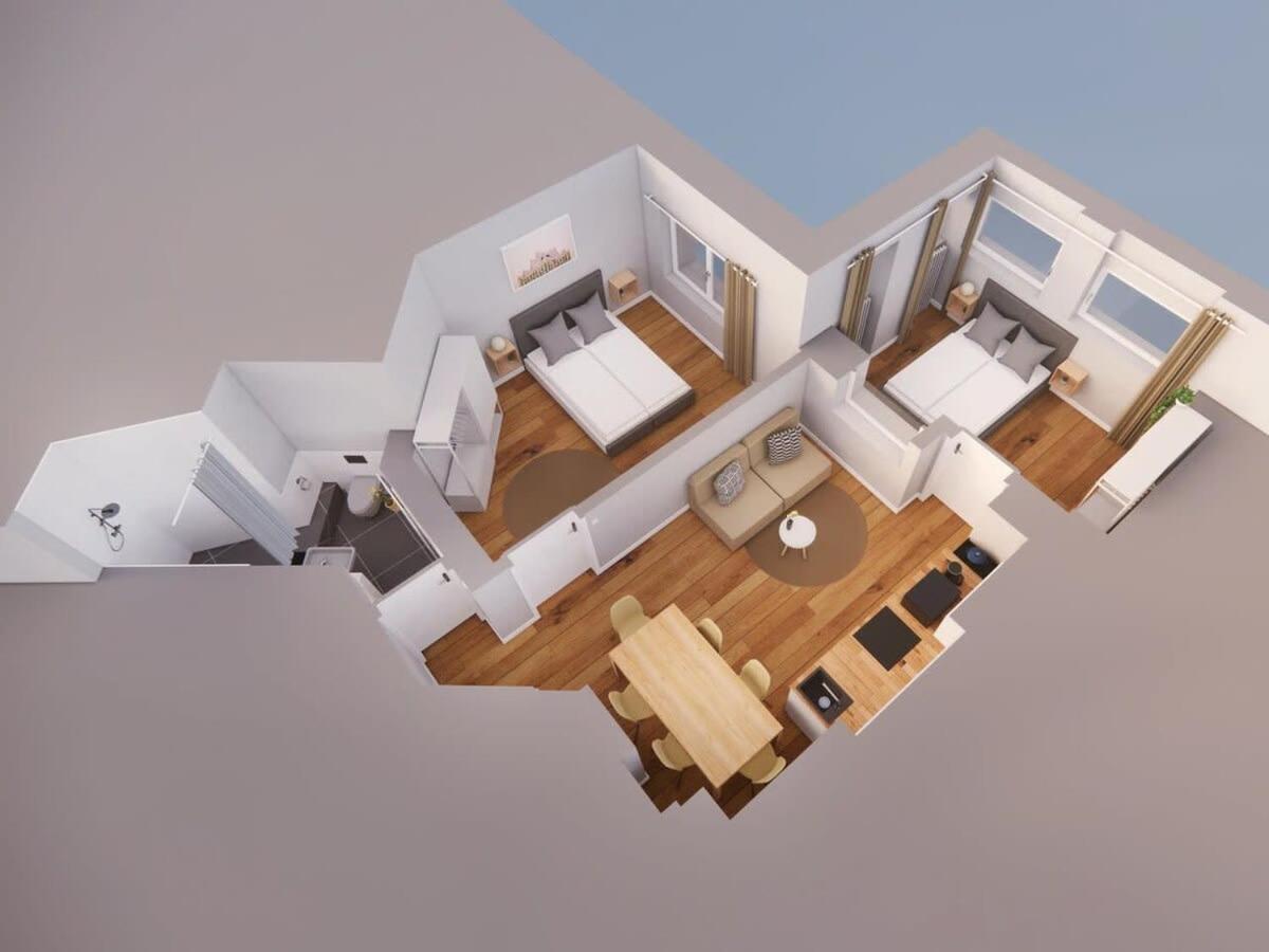 Hamburg City Apartment For 7 Buitenkant foto